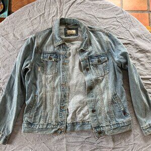 Marine Layer Blue Denim Jacket, Embroidered